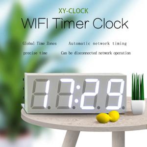 ABKN-Wifi 시간 서비스 시계 모듈 자동 시계 DIY 디지털 전자 시계 무선 네트워크 시간 서비스
