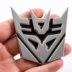 트랜스포머 3D 자동차 스티커 디셉티콘 오토봇 로고 배지 자동차 스크래치 스티커 코스프레 자동차 장식 액세서리