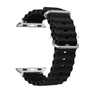 애플워치 밴드 울트라 3 2 49mm 44mm 40mm 41mm 45mm 42mm 46mm 스포츠 팔찌 iWatch 시리즈 11 10 9 8 7 6 5 SE 3용 오션 스트랩