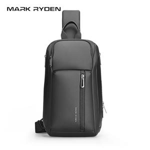 MARK RYDEN 슬링 체스트 백 야외 여행 작업을 위한 여러 개의 포켓이 있는 경량 방수 옥스포드 크로스바디 백
