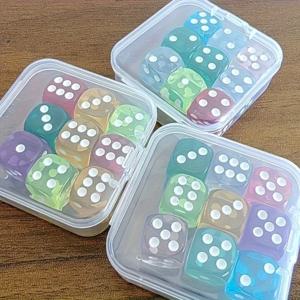 박스형 9개입, 14mm 사이즈, 투명 박스형 주사위, 던지기용 주사위, 주사위용 체