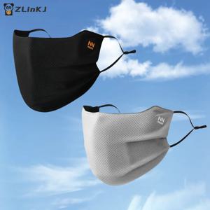 ▶ 남성용 1Pc 자외선 차단 페이스 마스크 재사용 가능한 통기성 UV 페이스 쉴드 솔리드 컬러 워셔블 페이스 마스크 여름 사이클링 페이스 마스크