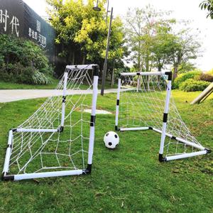 대형 2 in 1 휴대용 플라스틱 축구 골대 실내외 어린이 스포츠 장난감 접이식 축구 게이트 훈련 장비