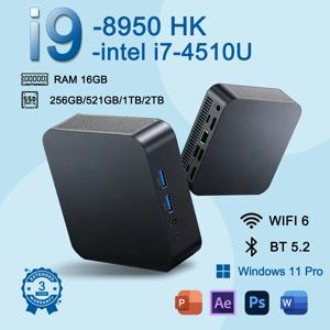 휴대용 신형 윈도우 11 미니 PC 인텔 코어 i9 10980HK 미니 PC 16GB 32GB DDR4 2048GB SSD WIFI 6 BT5.2 게이밍 미니 PC