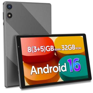 글로벌 버전 10인치 태블릿 PC |   안드로이드 16 |   5코어 프로세서 |   4GB (2+2) 램 / 32GB 롬 |   6000mAh 배터리 |   타입-C |    와이파이 6