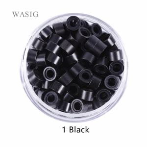 1000Pcs 5mm 실리콘 라이닝 마이크로 링 링크 비즈 I 팁 헤어 확장 도구 9 색 옵션