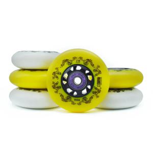 8pcs 90A 72mm 76mm 80mm 롤러 스케이트 휠 인라인 슬라이드 휠 아스팔트 ruedas 롤러 스케이트 타이어 Rodas SEBA ILQ11 Fast Ship608