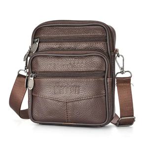 남자의 새로운 정품 가죽 Crossbody 가방 수직 유행 다기능 어깨 가방 서류 가방 캐주얼 여행 메신저 가방