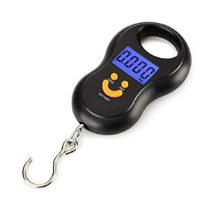 디지털 행잉 스케일 50Kg 10g 정밀 LCD 백라이트 주방 낚시 여행용 포켓 스케일 컴팩트 전자 저울