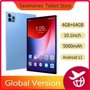 새로운 10.1인치 태블릿 PC, 4GB 램, 64GB 저장용량, 화상 통화 지원, 듀얼 카메라, 구글 옥타코어, 안드로이드 11.0, 5000mAh 배터리