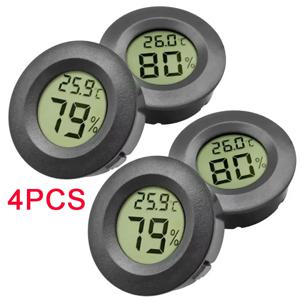 4PCS LCD 디지털 온도계 습도계 실내 전자 온도 습도 측정기 센서 게이지 기상 관측소 홈 ﻿