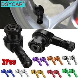 DSYCAR 2Pcs 90도 CNC 오토바이 타이어 밸브 줄기-범용 오토바이 알루미늄 바퀴 타이어 NCY 누출 방지 TWPO 밸브 캡
