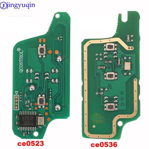 Jingyuqin 원격 ASK/FSK 자동차 키 보드 푸조 207 307 308 407 607 807 시트로엥 C2 C3 C4 C5 C6 CE523 CE536 7941 7946 ID46
