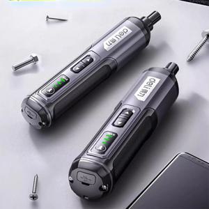 미니 전기 스크루 드라이버 세트 USB 충전식 2000mah 조정 전원 드릴 다기능 분해 토크 수리 도구 키트