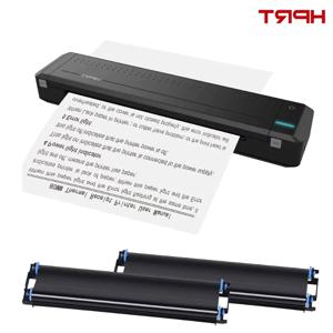 HPRT MT800 A4 휴대용 열전사 프린터, 300DPI 무선 및 USB 연결 모바일 컴퓨터, 사무실 학교용 리본 롤 B