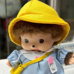 15/20cm Kawaii Mengqi 인형 학교 가방 펜던트 장식 소녀 원숭이 봉제 인형 Pp 면화 생일 장난감 키 체인 DIY 선물 떡