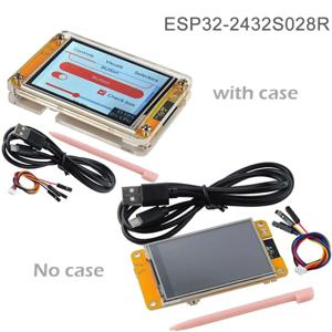 2.8인치 ESP32-2432S028R ESP32 디스플레이 ILI9341 저항막 터치스크린 TFT LCD 모듈 ESP-32 개발 보드 아크릴 케이스