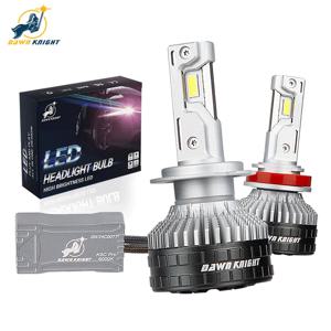 DAWN KNIGHT K9C H11 H7 H4 매우 강력한 전면 LED 자동차 램프 6000K 4300K 효율적인 냉각 시스템 H1 HB3 HB4 라이트 12V 2개