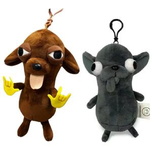 봉제 동물 치와와 플러시 장난감 키 체인 펜던트 강아지 애완 동물 박제 치와와 인형 Kawaii 현실적인 치와와 시뮬레이션 개