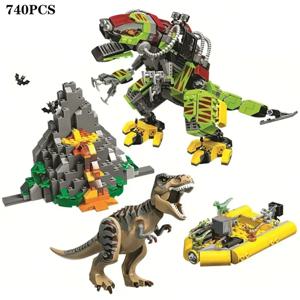 2026NEW 공룡 월드 시리즈 75938 티라노사우루스 렉스 대 메카 공룡 리틀 벨로시랩터 그레이트 이스케이프 어린이 장난감 선물