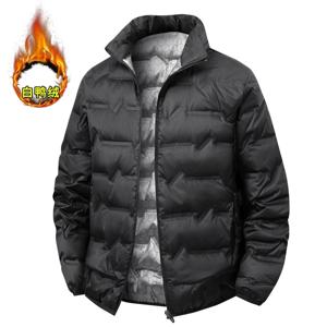 그래핀 자가 발열 화이트 덕 다운 재킷 남성용 8XL 7XL 방풍 스탠드 칼라 클래식 따뜻한 겨울 주름 다운 재킷 남성용