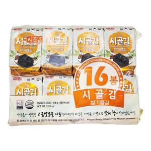 시골김 갓구운 참기름김(4g X 16개입) 64g