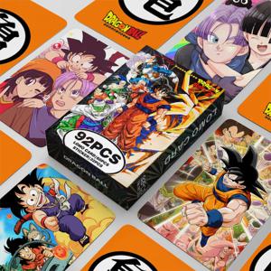 92PCS 애니메이션 드래곤 볼 컬렉션 카드 스티커 클래식 어린이 장난감 만화 패션 기념품 카드 어린이 크리 에이 티브 장난감 선물