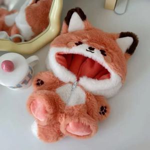 귀여운 인형 의류 20cm 면 옷 여우 토끼 동물 원피스 인형 액세서리 의상