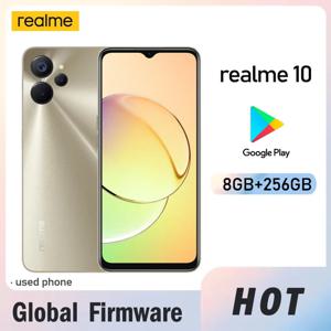 OPPO Realme 10 5G 스마트폰 글로벌 펌웨어 Realme UI 3.0 8GB 256GB 50MP+8MP MTk Dimensity 700 양호한 상태 중고폰
