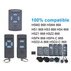 HORMANN HSE2 HSE4 868MHz 게이트 도어 리모컨 HSM2 HSM4 HS2 HS4 868 블루 버튼 송신기 차고 오프너와 호환 가능