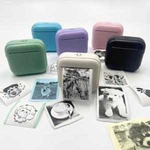 무선 미니 프린터 - 휴대용 열전사 라벨 제작 키트, 203dpi HD 인쇄, 다기능 인쇄, 무선/USB/배터리 지원