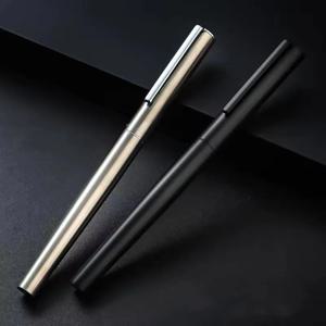 만년필 0.38mm 초극세 펜촉 매우 검은색 금속 비즈니스 사무용 필기용 서예 펜
