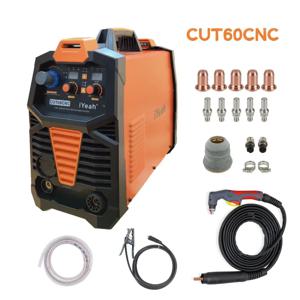 CNC 비고주파 파일럿 아크 CUT65 CNC iYeah 플라즈마 절단기 110V/220V 65A IGBT 머신 PT60/PTM60 직선 토치 포함 25mm 간편 절단 가능