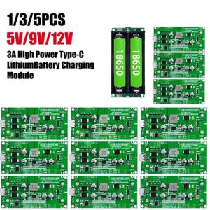 리튬 배터리 충전기 모듈 5V 9V 12V DC-DC 스텝업 부스터 고속 충전 UPS 전원 공급 컨버터 타입-C 15W 3A 18650 XZG
