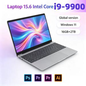 2026 LENO 15.6인치 4K HD 초슬림 노트북 인텔 코어 i9-9900 윈도우 11 16GB 램 1TB SSD 휴대용 게이밍 노트북 (비즈니스용)