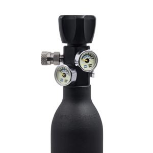 HP 압축 공기 CO2 실린더 병 DIN 밸브 충전 스테이션 어댑터 4500psi/300bar 듀얼 게이지, 충전, 리필, M18*1.5, 5/8