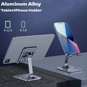 유니버설 알루미늄 합금 휴대용 태블릿 홀더 iPad Air Pro 미니 태블릿 스탠드 마운트 조정 가능한 유연한 휴대 전화 스탠드