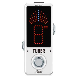 Rowin LT-910 기타 튜너 미니 반음계 튜너 페달 효과 LED 디스플레이 일렉트릭 기타베이스 용 True Bypass 기타 액세서리