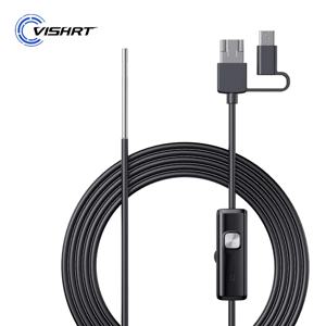 안드로이드 720P 3.9mm 8mm IP67 방수 렌즈 파이프 검사 내시경 카메라 모바일 용 VISHRT 산업용 내시경 카메라