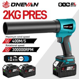 ONEVAN 400M/S 브러시리스 전기 터보 블로워 제트 팬 4000W 300000RPM 무선 낙엽 먼지 제거 도구 마키타 18V 배터리용
