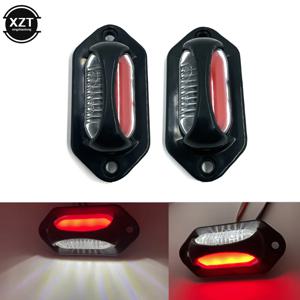 1개 12V 24V 8LED 번호판 램프 트레일러 테일 라이트 IP67 방수 트럭 번호판 라이트 4500K 듀얼 컬러 경고등