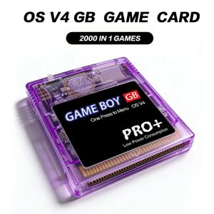 GBC 게임 카드 게임보이 카드 OS V4 2000 in 1 4GB TF 카드 포함 GB GBC GBA SP GBM GBP 게임 콘솔용 게임 카드
