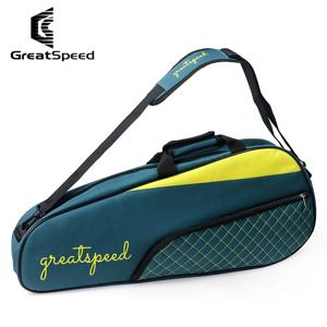 Greatspeed 3Pcs 테니스 배드민턴 Raquet 스포츠 가방 한 어깨 팩 남자 여자 간단한 라켓 가방