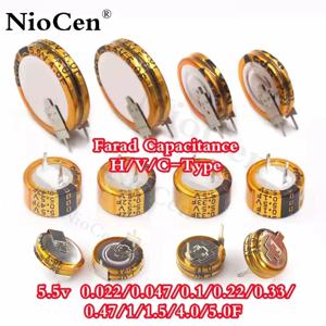 (1개)5.5V 패러드 커패시턴스 0.022F 0.047F 0.1F 0.22F 0.33F 0.47F 1F 1.5F 4.0F 5.0F H형 V형 C형