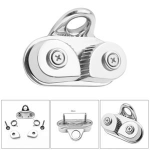 판매 85X38mm 보트 풀리 로프 클램프 스테인레스 스틸 캠 클리트 해양 항해 요트 카약 카누 용 Fairlead