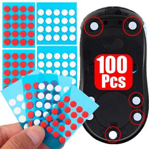 20-100Pcs 6mm/7mm 직경 작은 점 범용 마우스 스케이트 DIY 마우스 글라이드 피트 고무 마우스 용 아이스 제어 속도 버전