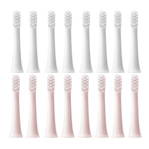 XIAOMI MIJIA T100 교체 용 브러시 헤드 용 8PCS 소닉 전동 칫솔 진공 듀폰 소프트 브리 슬 적합 노즐