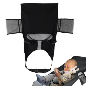 유아용 비행기 침대 어린이 비행기 좌석 확장기(사이드 포켓 포함) 편안한 통기성 아기 비행기 여행 발판 해먹