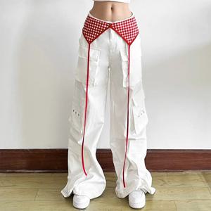 자수 꽃 레이스 미니 스커트 시스루 Y2K streetwear 셔링 스커트 레이스 업 디자인 하이 웨이스트 레이스 업 프릴 스커트