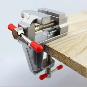 1개 미니 작업대 바이스 3.5인치 알루미늄 턱 - 다기능 정밀 클램프 보석, 목공 및 DIY 프로젝트용